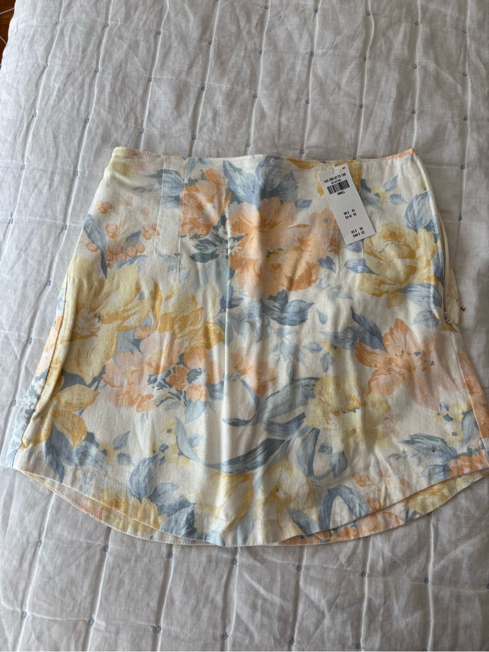 Abercrombie & Fitch Floral Pastel Skirt in Yellow, Blue & Peach